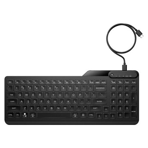 Teclado com Fio HP 400 Retroiluminado