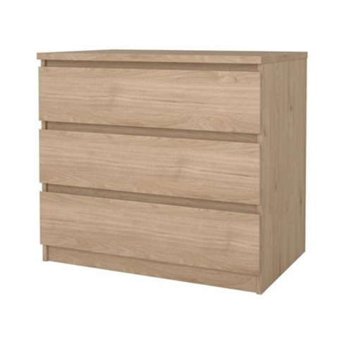 Cómoda Neo 3 Gavetas Jackson Hickory (77 x 50 x 70,1 cm)