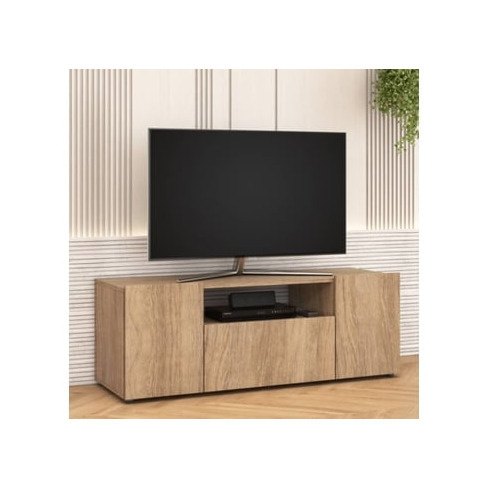 Móvel TV BONA (2 portas + 1 Gaveta - 120 cm - Carvalho)