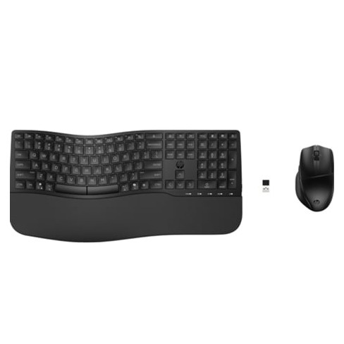 Teclado e Rato HP 680 Comfort Dual-Mode (Preto)