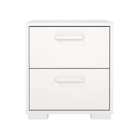 Mesa de Cabeceira TVILUM Elvas 2 Gavetas (40.2 x 39.8 x 44.3 cm - Branco)
