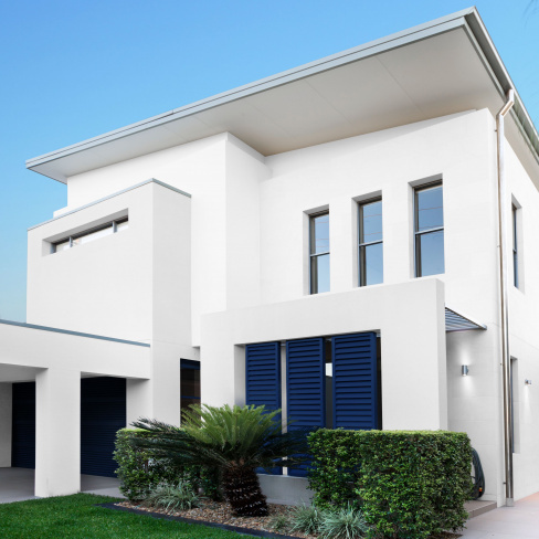 Tinta exterior mate 8 anos 1 L Branco Luxens
