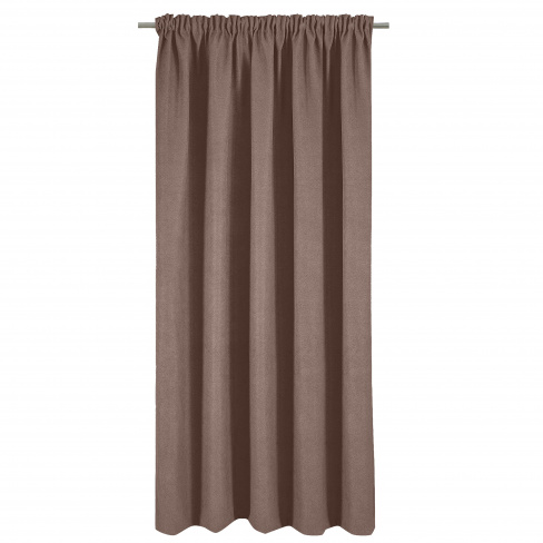 Cortinado fita e/ou presilha térmico Ragnar 200x280cm castanho Inspire