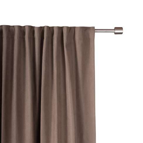Cortinado fita e/ou presilha térmico Ragnar 200x280cm castanho Inspire