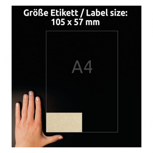 Avery - Brown Craft Labels L7108-25 (rectangular 10x)