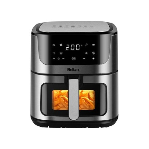 Fritadeira sem Óleo BELTAX BHF5085 (8 L - Preto e Inox)