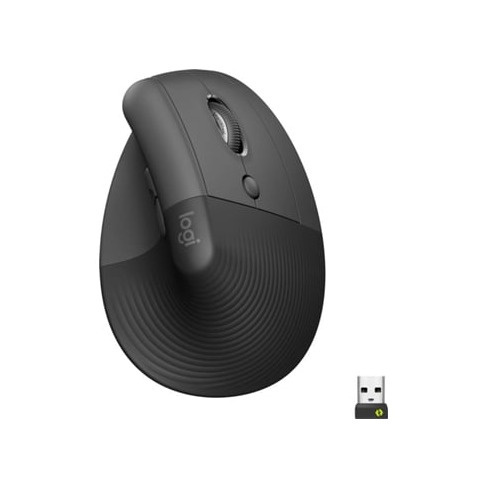 Rato LOGITECH Lift Graphite (Wireless - 4000 dpi - Preto)