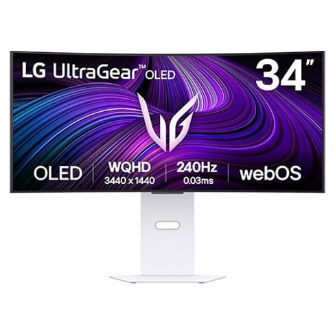 Monitor Gaming LG UltraGear LG 34GX90SA-W.AEU (34'' - OLED - 0.03 ms - 240 Hz