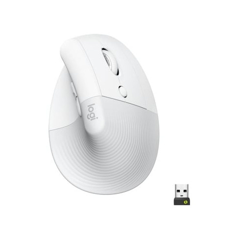 Rato LOGITECH Lift Off White (Wireless - 4000 dpi - Branco)