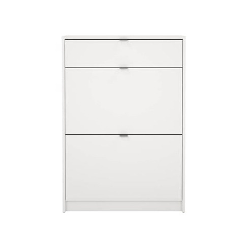 Sapateira TVILUM Cascais 2 portas +1 Gavetas (70.3 x 24.05 x 101.25 cm - Branco)