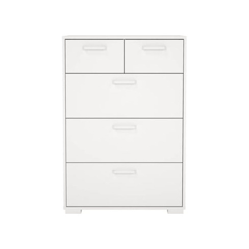 Comoda TVILUM Elvas 5 Gavetas  (70.2 x 39.8 x 101.9 cm - Branco)