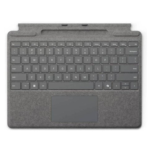 Teclado MICROSOFT Surface Pro Copilot com Armazenamento para Caneta (Platina)