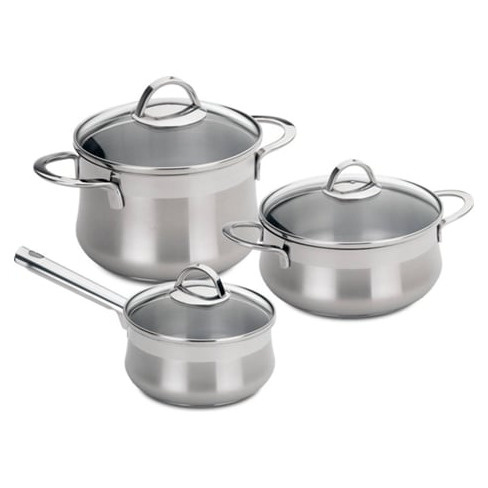 Trem de Cozinha SILAMPOS Emotion (3 peças - Inox)