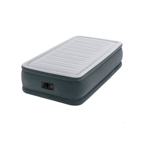 Colchão de Ar INTEX Fiber-Tech Comfort-Plush com Bomba Ele (99 x 191 x 46 cm)