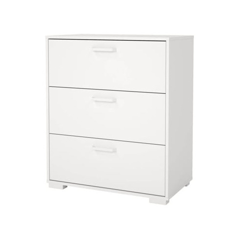 Comoda TVILUM Elvas 3 Gavetas (70.2 x 39.8 x 82.7cm - Branco)