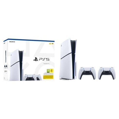 Conjunto Consola PS5 Slim + 2 Comandos sem fios Dualsense