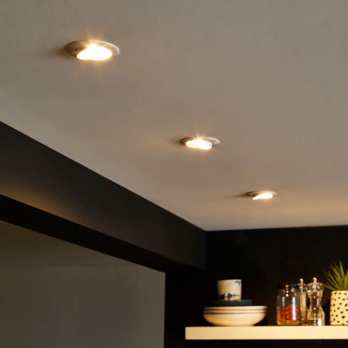Foco de encastrar sem lâmpada Clane Inspire GU10 1 luz 8,2cm branco