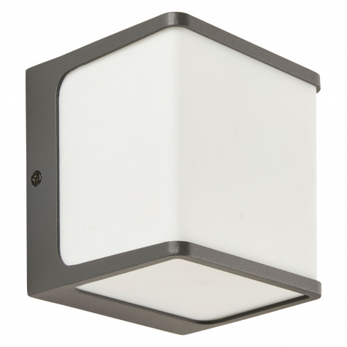 Candeeiro de parede com lâmpada de exterior Telin LED 1 luz 1500lm cinzento