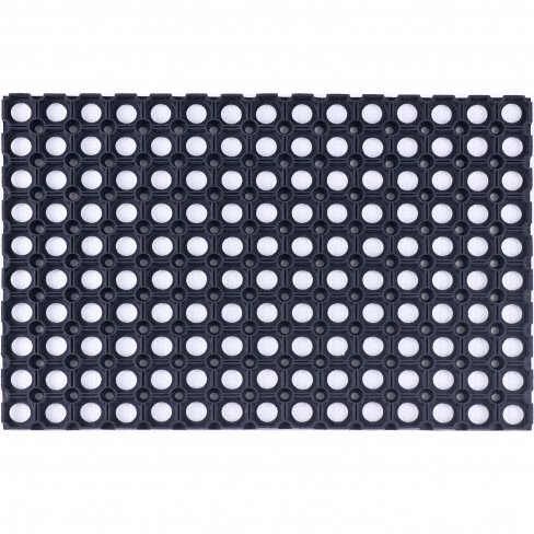 Tapete de entrada INSPIRE FLAVIO BORRACHA 40X60CM PRETO