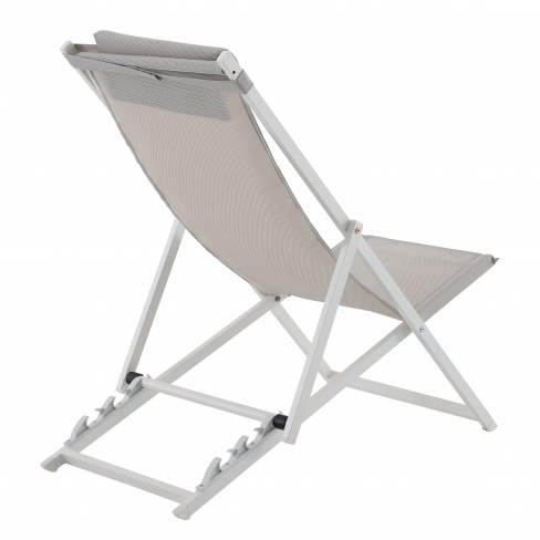 Cadeira relax alumínio branco Cruz Origami Naterial