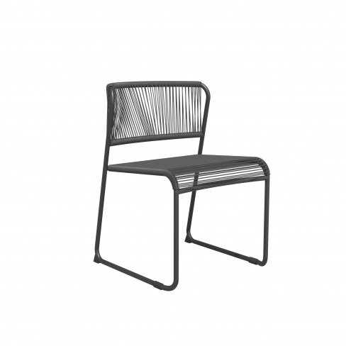 Cadeira de rattan NATERIAL DUO CINZENTO ESCURO