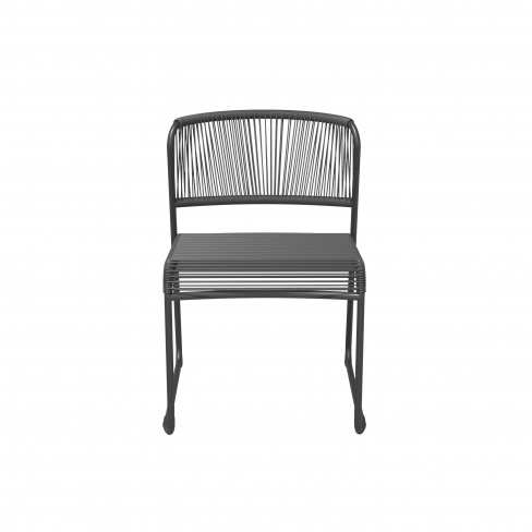 Cadeira de rattan NATERIAL DUO CINZENTO ESCURO