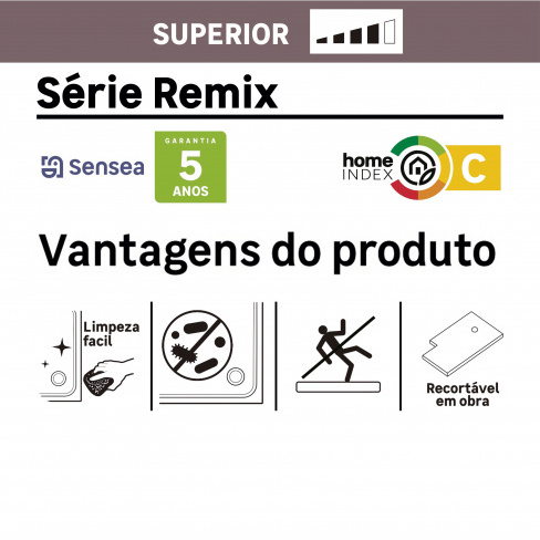 Base de duche SENSEA REMIX RESINA 70X100 BRANCO MATE
