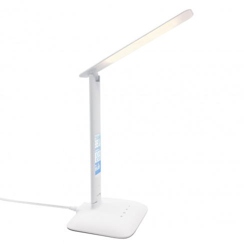 Candeeiro de secretária led touch ala usb branco 33,5x26 cm Alex