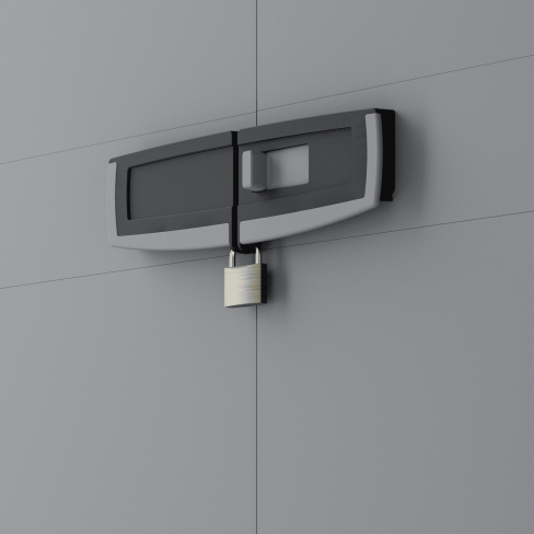 Armário em PVC alto exterior preto cinza 180x85x52 cm Spaceo Wendy