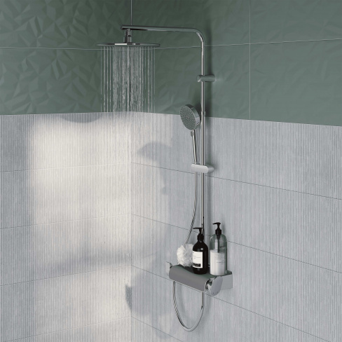 Conjunto de duche com torneira cromado Sensea Easy