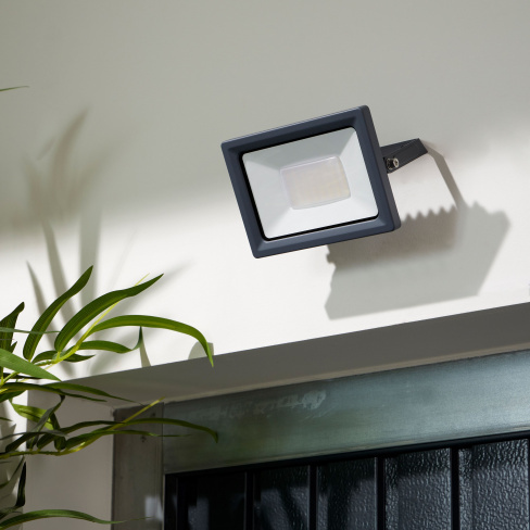 Projetor exterior led Yonkers 4000K 4200lm IP65 cinza Inspire