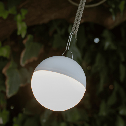 Candeeiro de exterior portátil usb led Caspe Inspire 1300LM IP54 11 cm branco