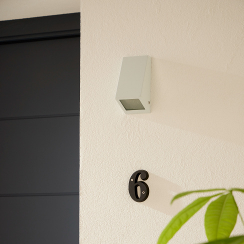 Candeeiro de parede exterior Balboa GU10 IP44 14.5cm branco Inspire