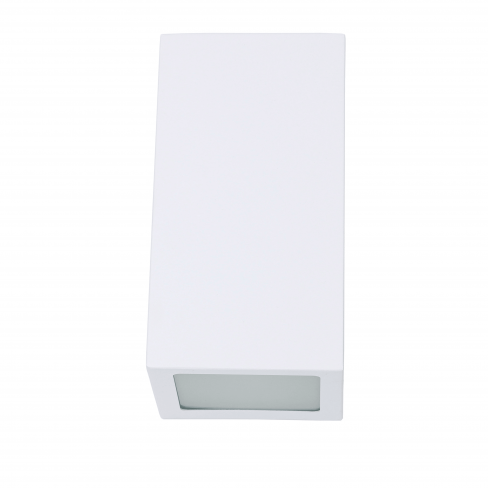 Candeeiro de parede exterior Balboa E27 IP44 24.9cm branco Inspire