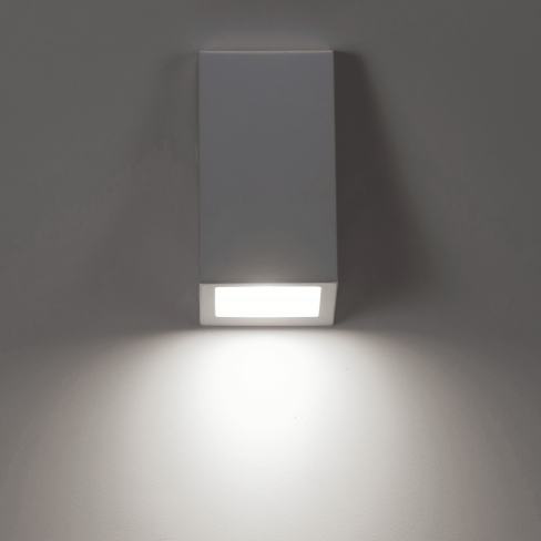 Candeeiro de parede exterior Balboa GU10 IP44 14.5cm branco Inspire