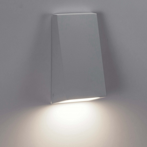 Candeeiro de parede exterior Balboa E27 IP44 24.9cm branco Inspire