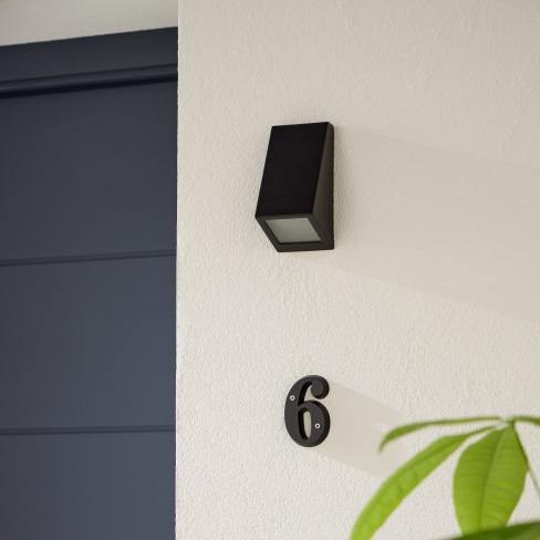 Candeeiro de parede sem lâmpada incluída de exterior Balboa GU10 1 luz preto