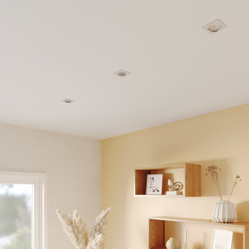 Foco de encastrar INSPIRE CLANE LED QUADRADO GU10 50W