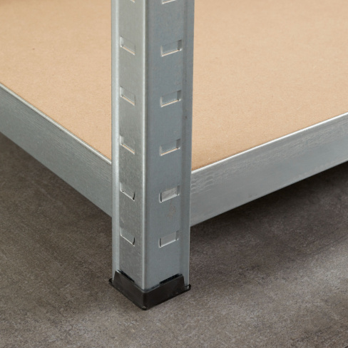 Estante metálica cinza 5 prateleiras madeira 176x90x40 cm 175 kg Spaceo