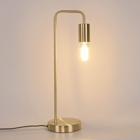 Candeeiro de mesa Lina E27 1 luz 45cm latão Inspire