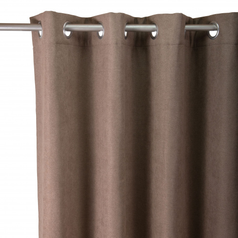 Cortinado ilhós térmico Ragnar 140x280cm castanho Inspire