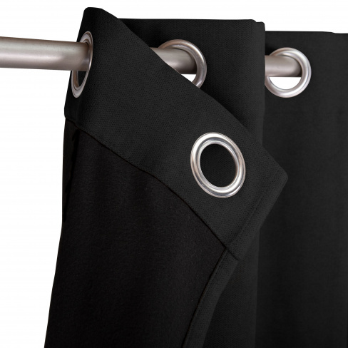 Cortinado ilhós térmico Ragnar 140x280cm preto Inspire