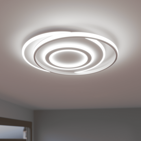 Candeeiro de teto INSPIRE EMINGO 13500lm L48 cm aluminio/acrílico
