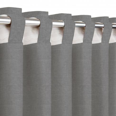 Cortinado Raspberry 200x280cm cinza Inspire