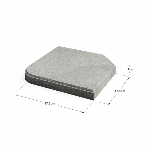 Base para guarda sol 25 kg antracite Naterial