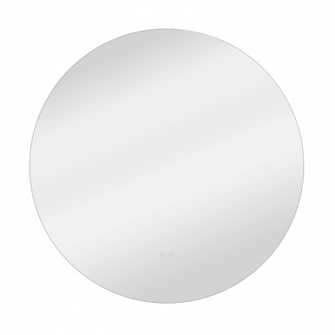 Espelho com iluminação led 80 cm prateado Sensea Modern