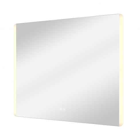 Espelho 80x70 cm iluminação led prateado Sensea Easy