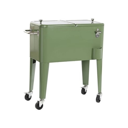 Geleira Portátil ITEM Aço Polipropileno (74 x 43 x 80 cm - 56 L - Verde)