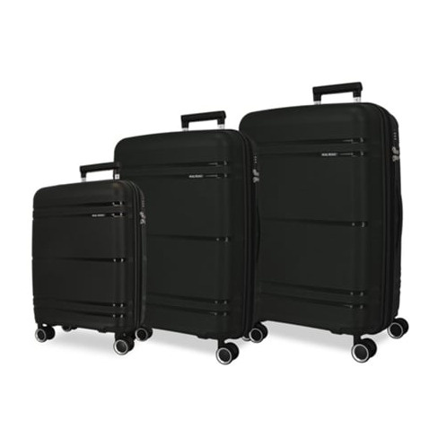 Conjunto de 3 Malas de Viagem ROLL ROAD Universe Preto (55/68/75cm - 37/72/96L)