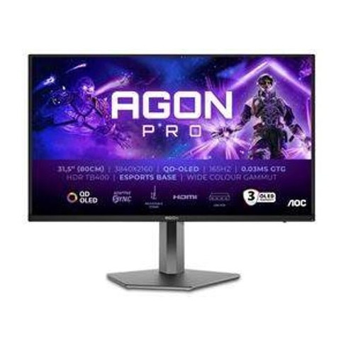 Monitor Gaming AOC AG326UD (31.5'' - QD-OLED - 0.03 ms - 165 Hz - Preto)